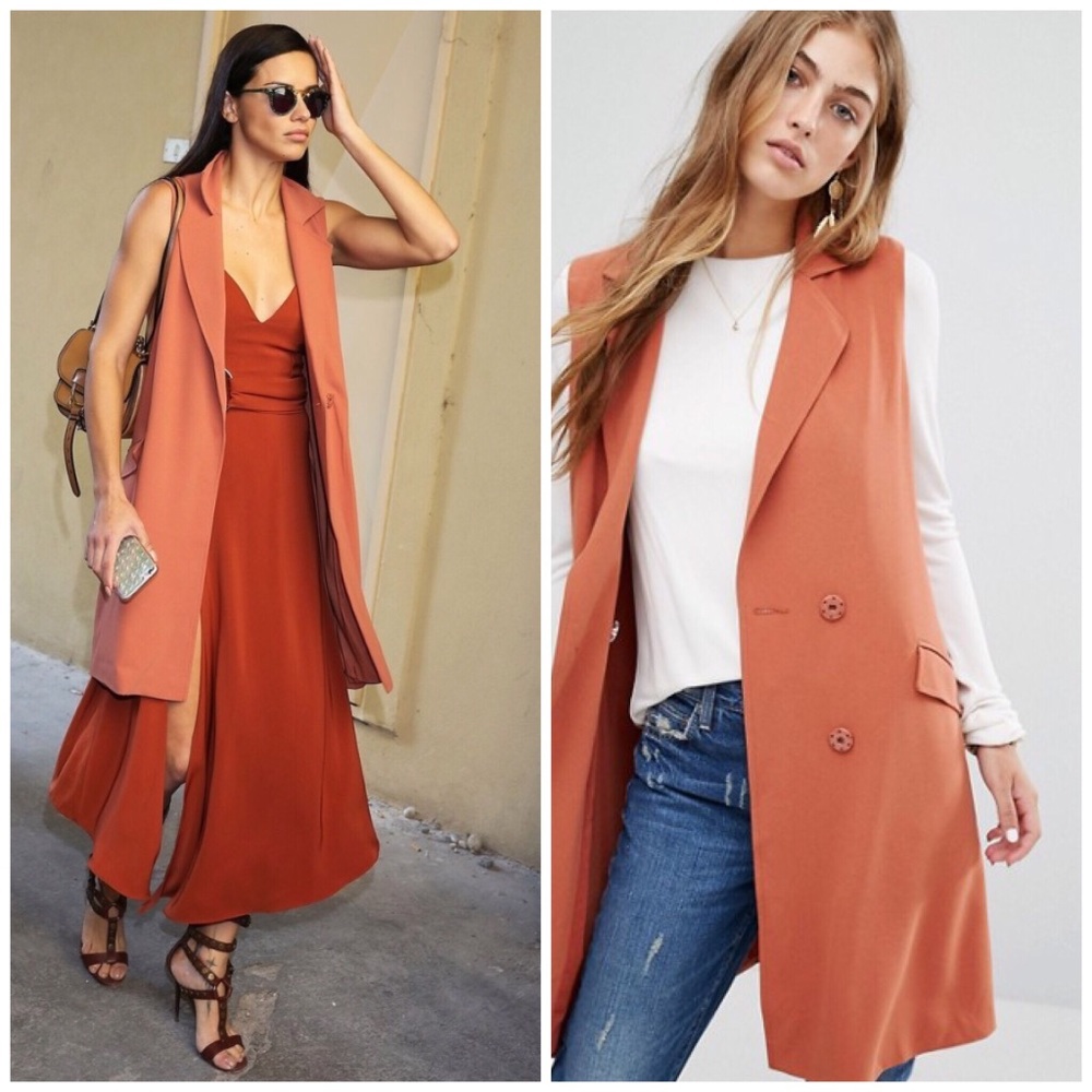 Lovers + Friends Rust Relaxed Vest